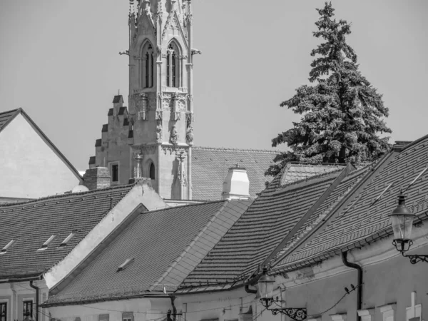 Bratislava Város Danube Folyónál — Stock Fotó