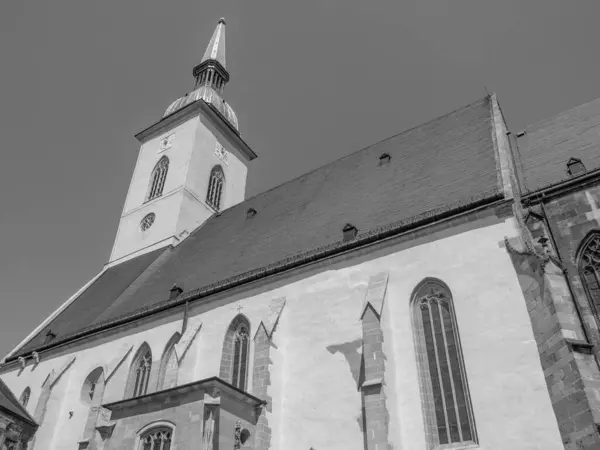 Bratislava City Danube River — Stock Photo, Image