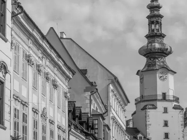 Bratislava Stad Aan Rivier Danube — Stockfoto