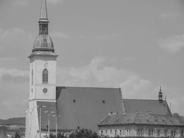 Bratislava Stad Aan Rivier Danube — Stockfoto