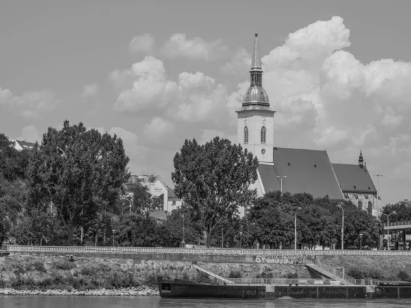 Bratislava şehri Danube nehrinde