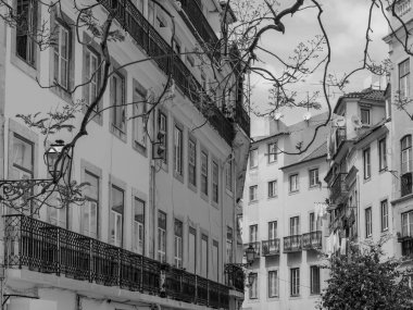 Tagus nehrindeki Lizbon şehri.