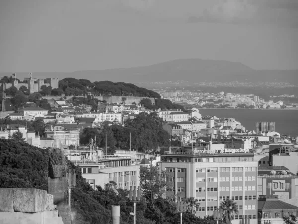 Stad Lissabon Aan Tagus Rivier — Stockfoto