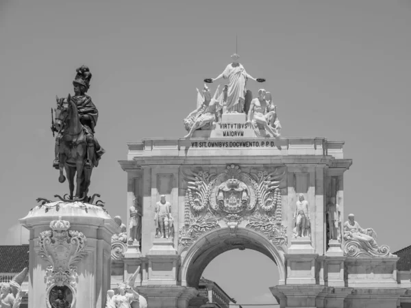 Ciudad Lisboa Río Tajo — Foto de Stock