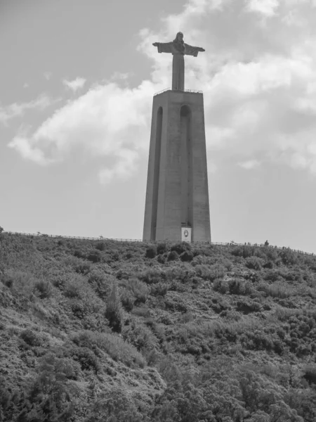 Stad Lissabon Aan Tagus Rivier — Stockfoto