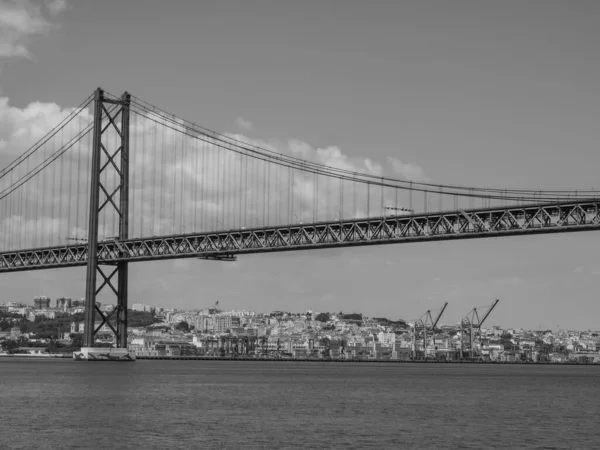 Cidade Lisboa Rio Tejo — Fotografia de Stock