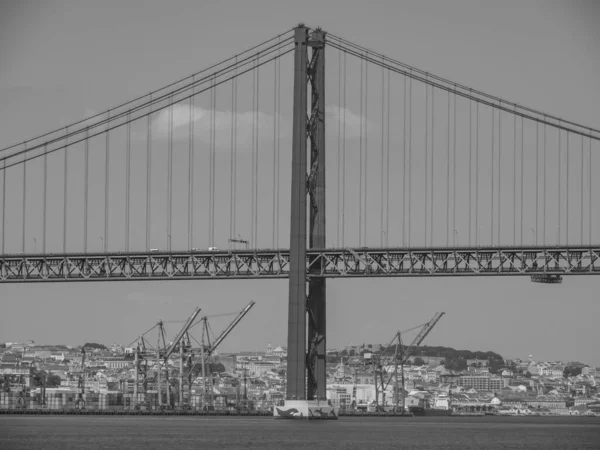 Cidade Lisboa Rio Tejo — Fotografia de Stock