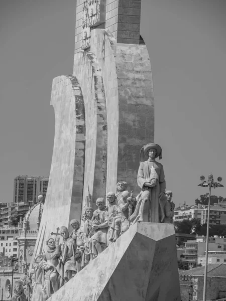 Stad Lissabon Aan Tagus Rivier — Stockfoto