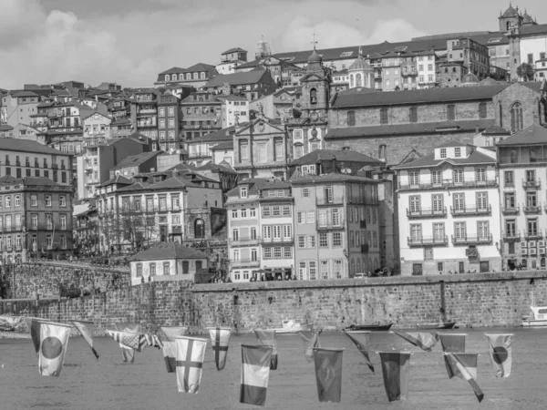 Stad Porto Aan Rivier Douro — Stockfoto