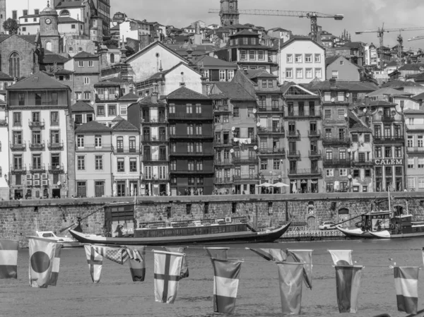 Porto Városa Douro Folyónál — Stock Fotó