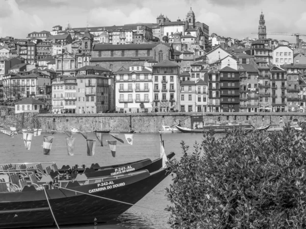 Porto Városa Douro Folyónál — Stock Fotó