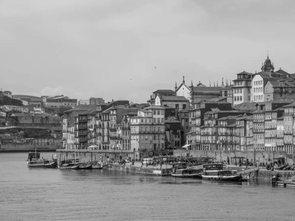 Porto Városa Douro Folyónál — Stock Fotó