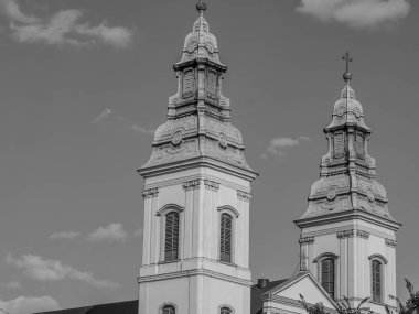 Budapeşte şehri Hungary 'deki Danube Nehri' nde.
