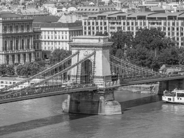 Budapest Városa Dunántúl Partján — Stock Fotó