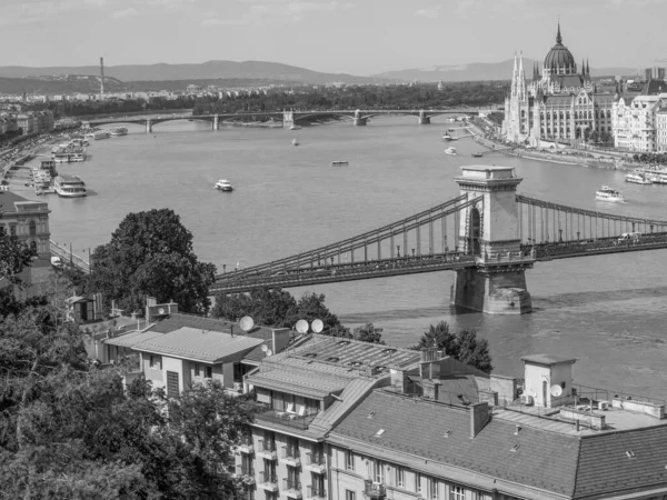 Ville Budapest Bord Danube Hongrie — Photo