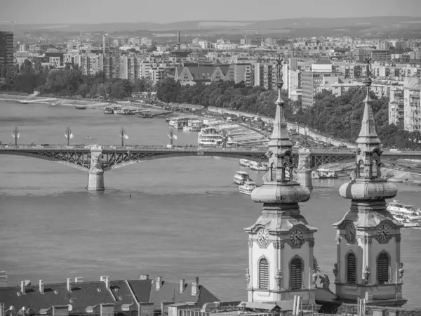 Ville Budapest Bord Danube Hongrie — Photo