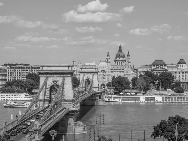 Ville Budapest Bord Danube Hongrie — Photo