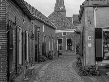 Hollanda 'daki küçük Bredevoort şehri.