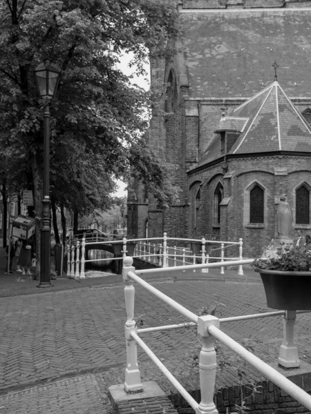 Die Holländischen Städte Alkmaar Und Delft — Stockfoto