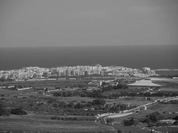 Île Malta Dans Mer Méditerranée — Photo