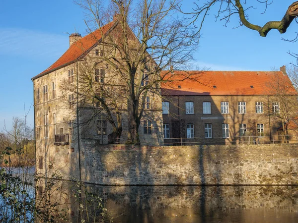 Stary Zamek Niemieckim Mieście Luedinghausen — Zdjęcie stockowe