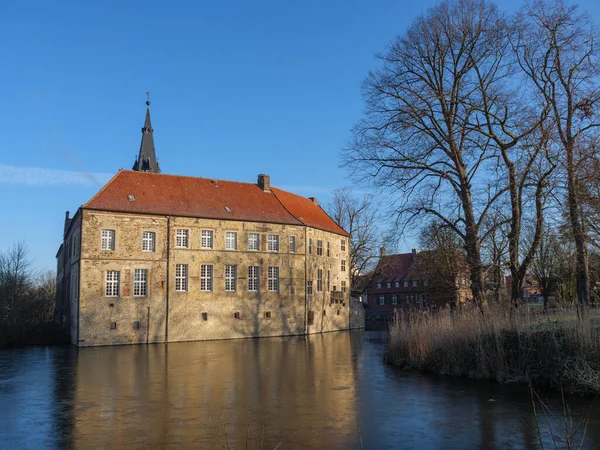 Stary Zamek Niemieckim Mieście Luedinghausen — Zdjęcie stockowe