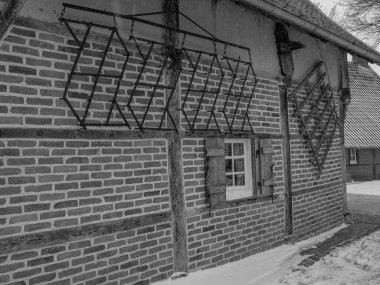 Alman Muensterland 'inde kış mevsimi