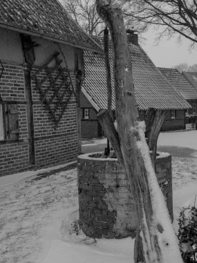 Alman Muensterland 'inde kış mevsimi