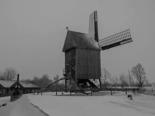 Inverno Hora Muensterland Alemão — Fotografia de Stock