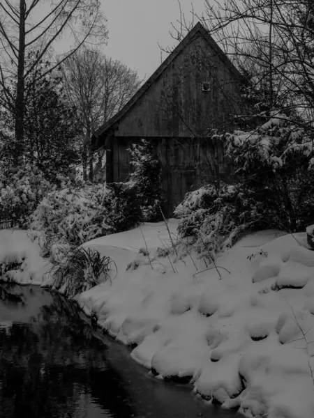 Winter Time German Muensterland — Stock Photo, Image