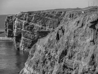 Kuzey denizindeki Alman adası Helgoland.