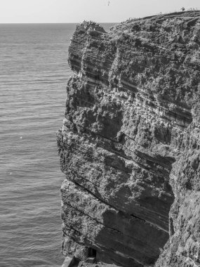 Kuzey denizindeki Alman adası Helgoland.