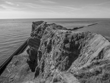 Kuzey denizindeki Alman adası Helgoland.