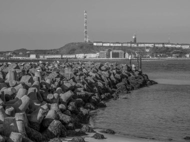 Kuzey denizindeki Alman adası Helgoland.