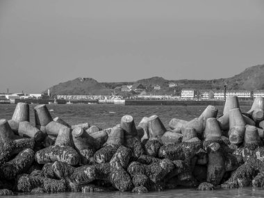Kuzey denizindeki Alman adası Helgoland.