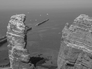 Kuzey denizindeki Alman adası Helgoland.