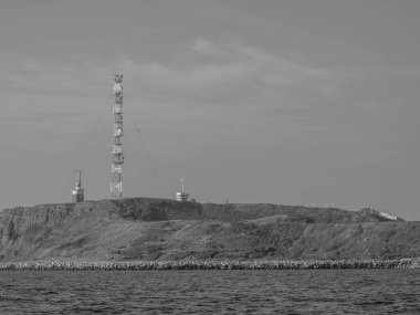Kuzey denizindeki Alman adası Helgoland.
