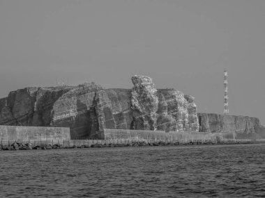 Kuzey denizindeki Alman adası Helgoland.