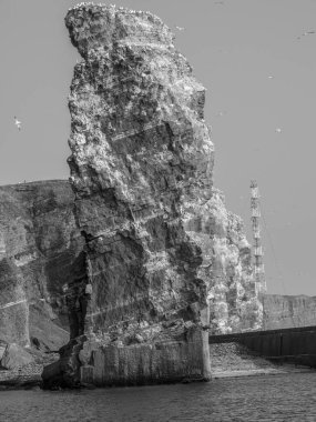 Kuzey denizindeki Alman adası Helgoland.