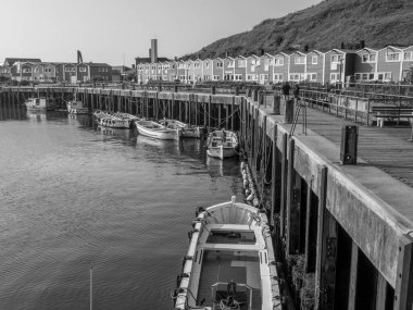 Kuzey denizindeki Alman adası Helgoland.
