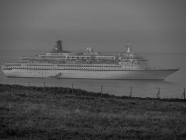 Kuzey denizindeki Alman adası Helgoland.