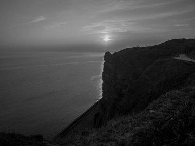 Kuzey denizindeki Alman adası Helgoland.