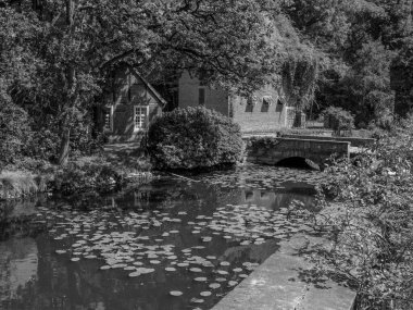 Alman muensterland 'inde eski bir kale