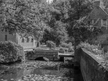 Alman muensterland 'inde eski bir kale