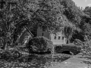 Alman muensterland 'inde eski bir kale