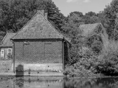 Alman muensterland 'inde eski bir kale