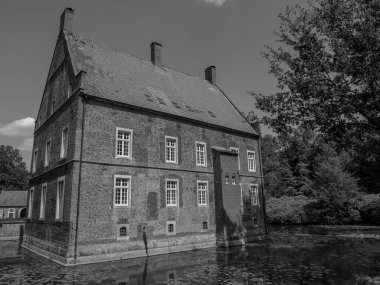 Alman muensterland 'inde eski bir kale