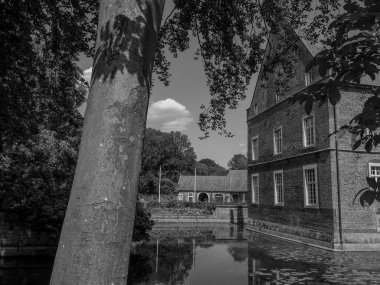 Alman muensterland 'inde eski bir kale