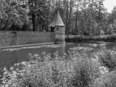 Alman muensterland 'inde eski bir kale