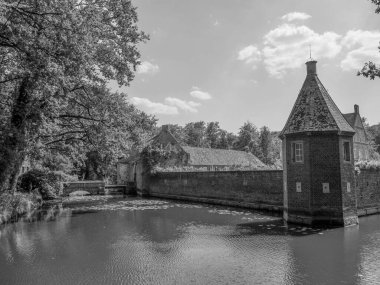 Alman muensterland 'inde eski bir kale